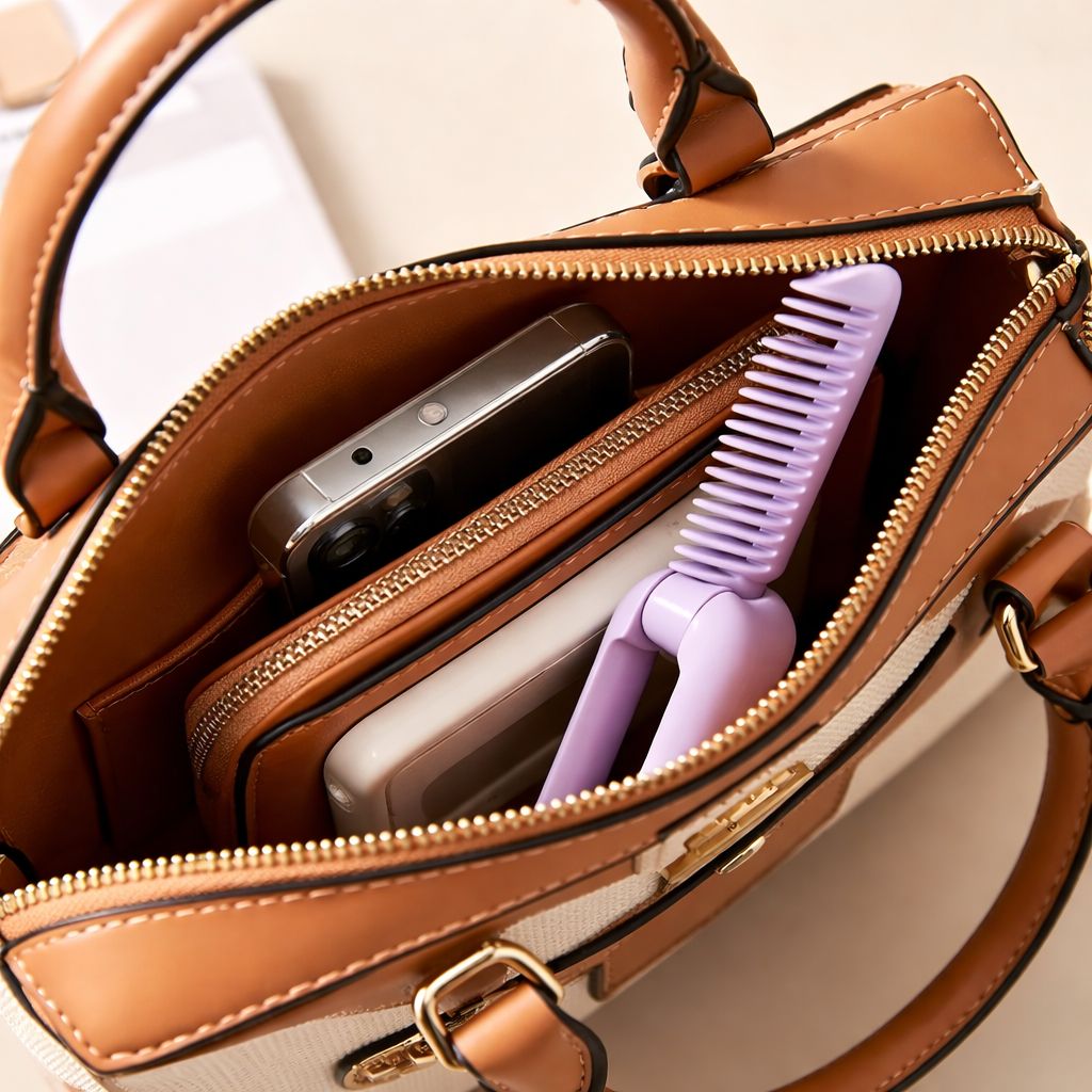 Cepillo Alisador Portátil Plegable